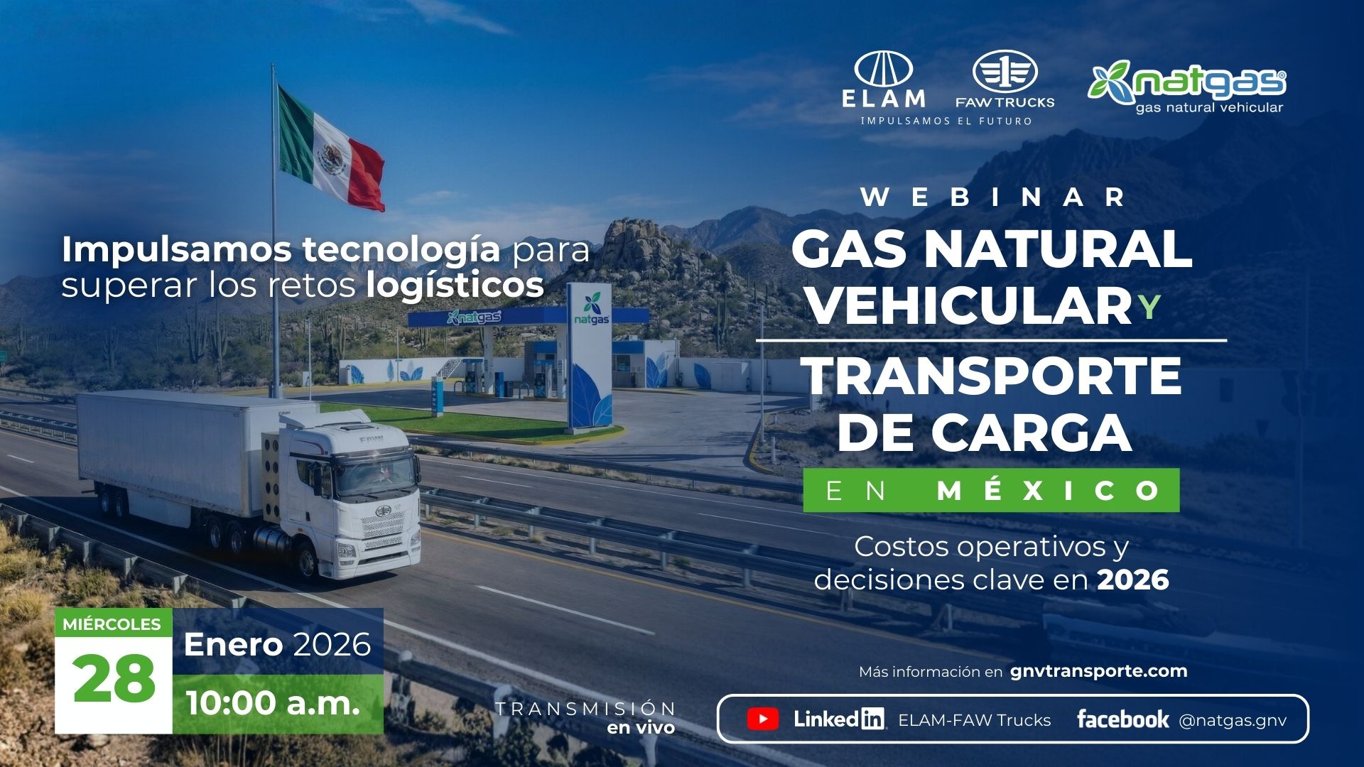  WEBINAR | Gas natural vehicular y transporte de carga en México